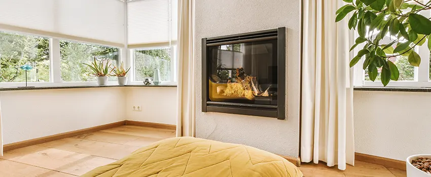 Residential Fireplace Ceramic Glass Installation in Shirley, NY