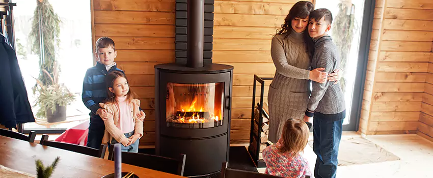 Morso Cast Iron Fireplace Insert Installation in Shirley, New York