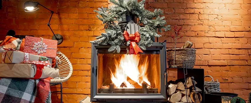 Travis Industries Linear Gas Fireplace Installation in Shirley, New York