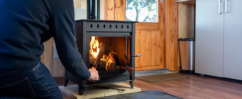 Open Hearth Wood Fireplace Installation in Shirley, NY