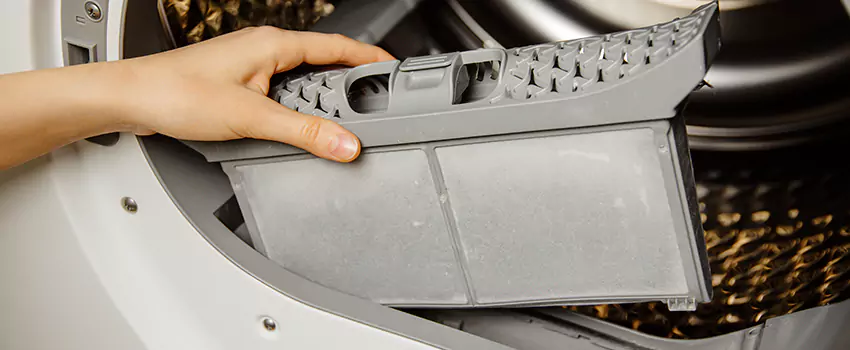 Signs Of A Clogged Dryer Lint Trap in Shirley, New York