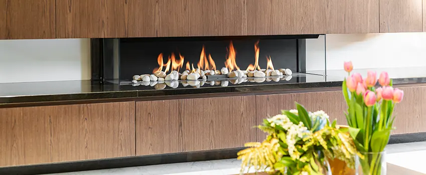 Double-height Fireplace Design Refurbishment in Shirley, New York