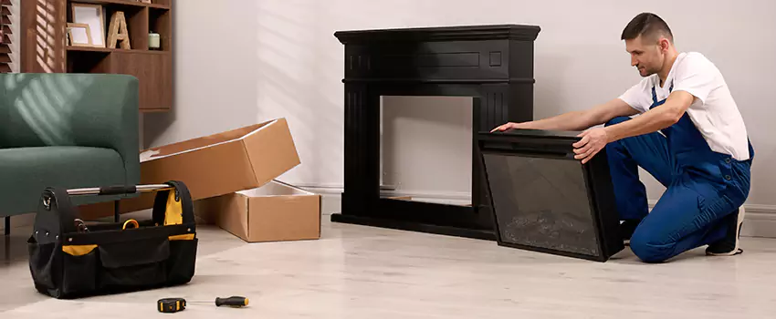 Old Rusted Metal Fireplace Repair And Replacement in Shirley, NY